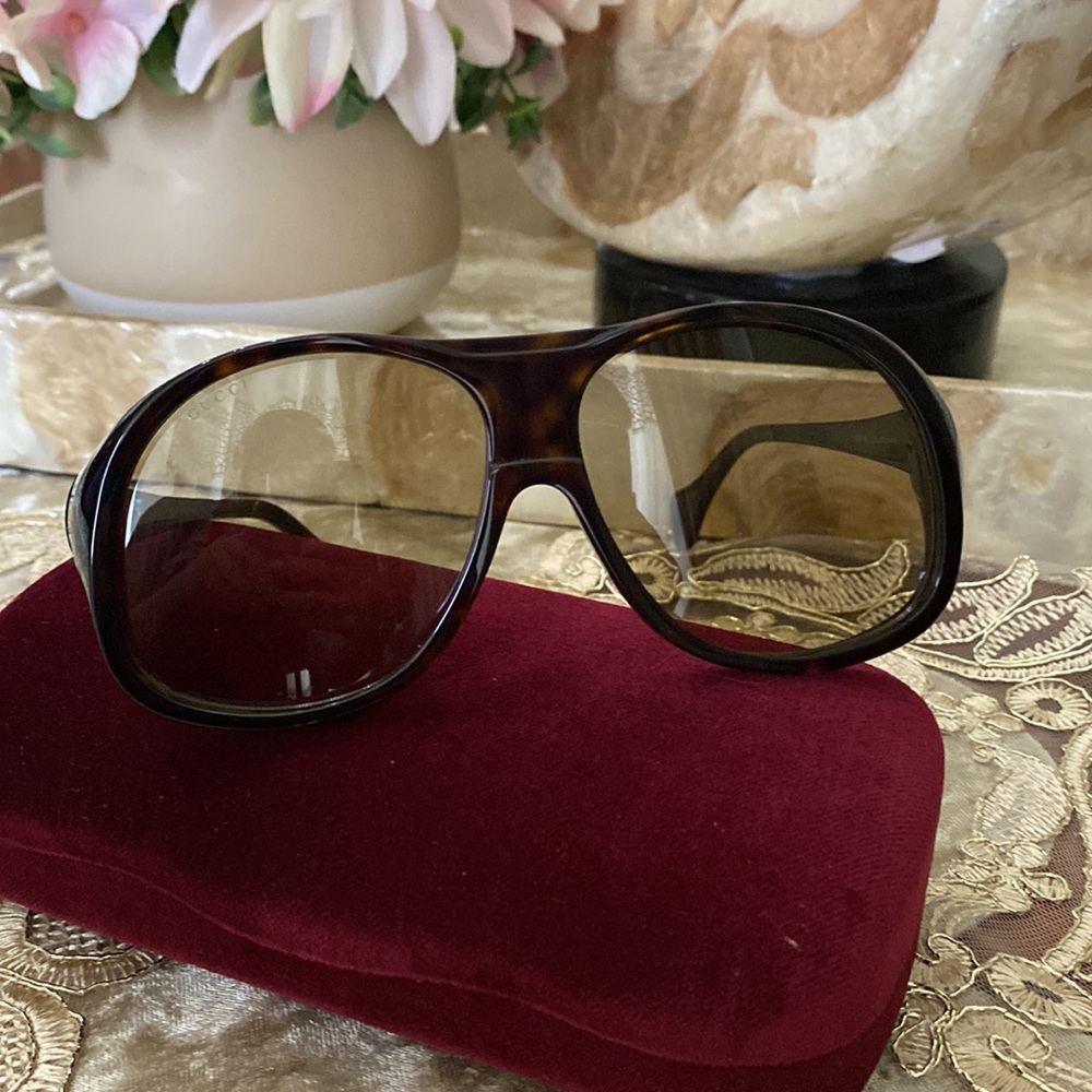 Gucci 60MM oversized aviator sunglasses - Picture 7 of 14